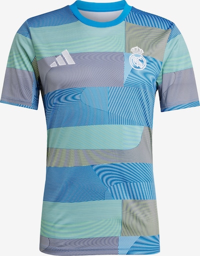 ADIDAS PERFORMANCE Tehnička sportska majica 'Real Madrid Prematch 2025/2026' u azur / siva / svijetlozelena / bijela, Pregled proizvoda