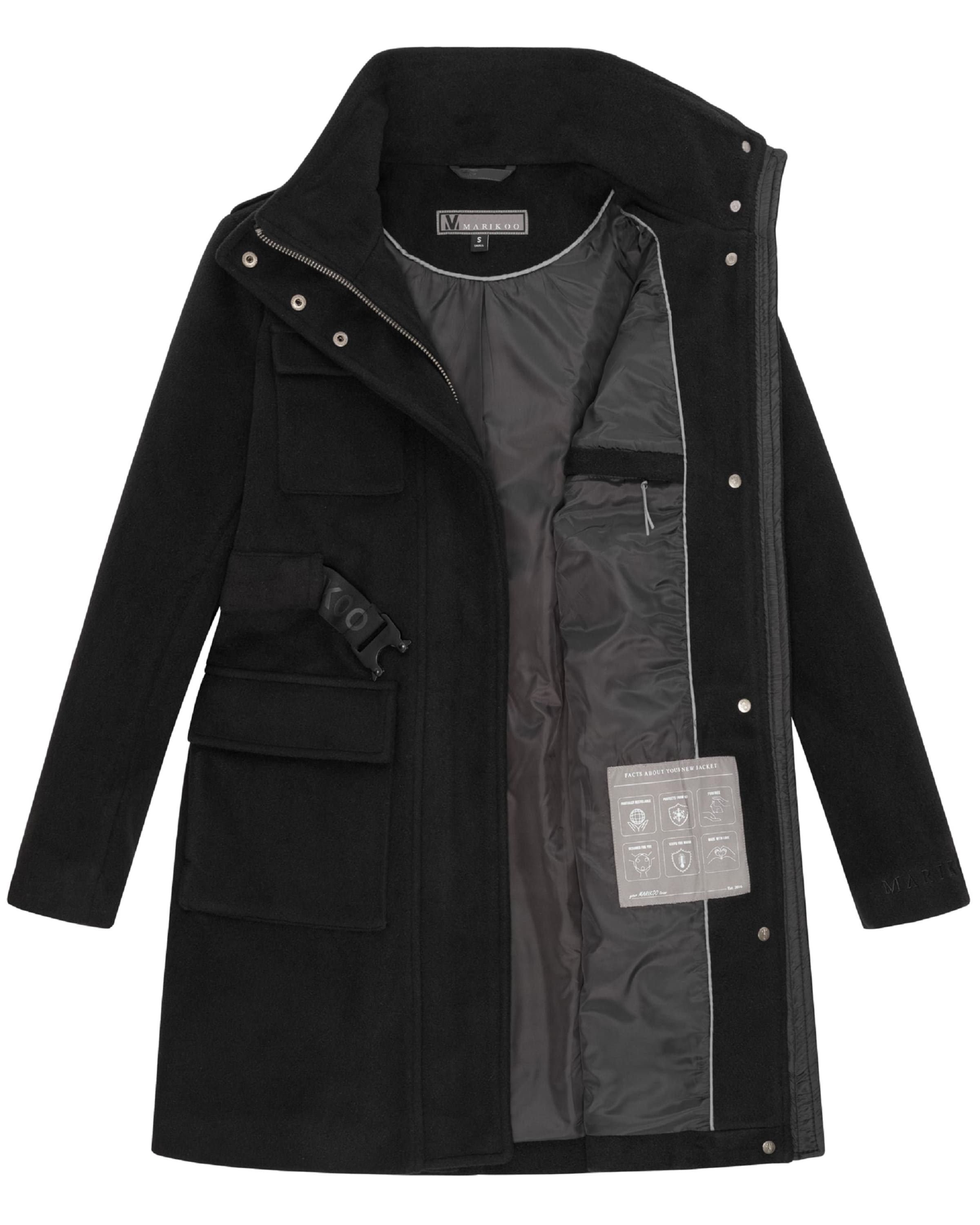 MARIKOO Átmeneti kabátok 'Tanokoo 16' - fekete