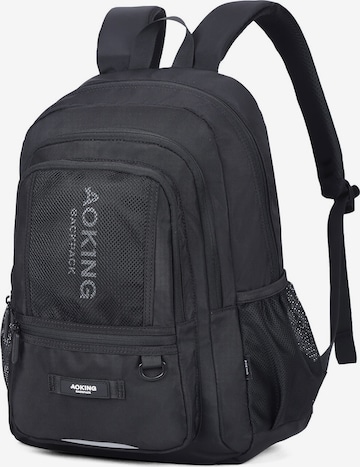 Zaino di Aoking in nero: frontale