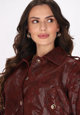 Veste mi-saison faina en rouge