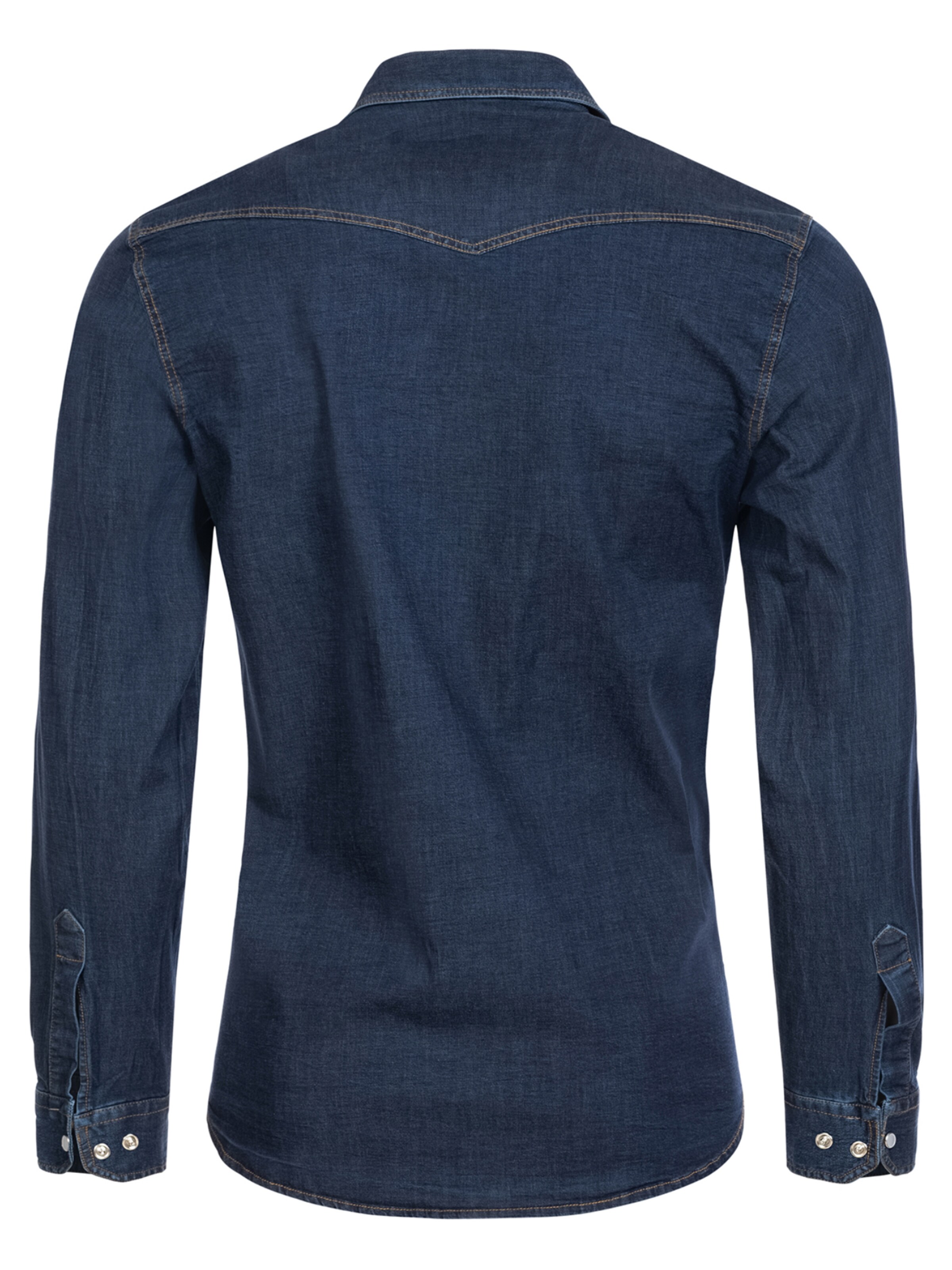 Rock Creek Slim Fit Hemd in Blau