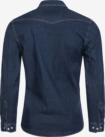 Rock Creek Slim Fit Hemd in Blau