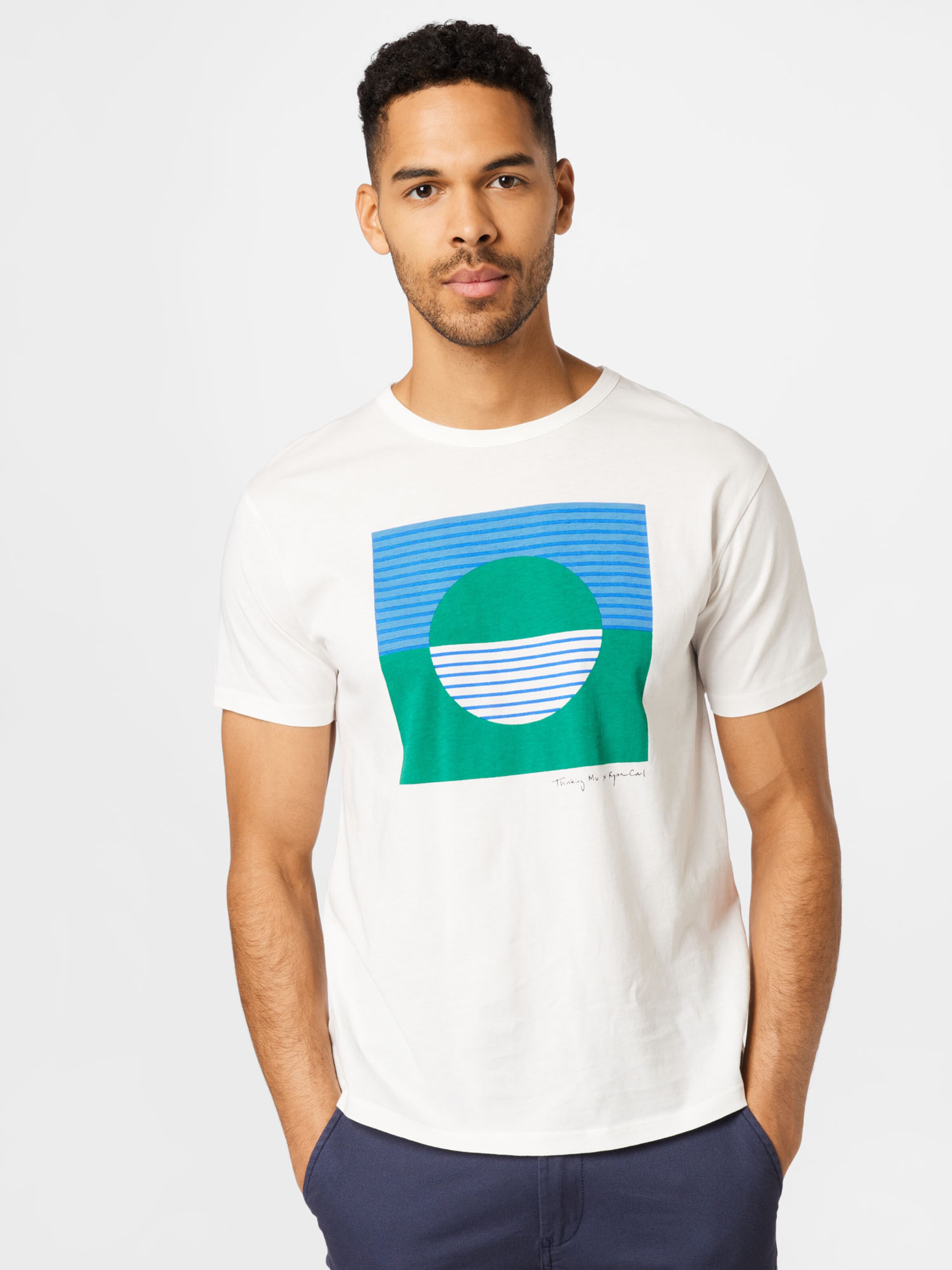 Männer Shirts Thinking MU T-Shirt 'HORIZON' in Weiß - XU38482 Männer Shirts Thinking MU T-Shirt 'HORIZON' in Weiß - XU38482
