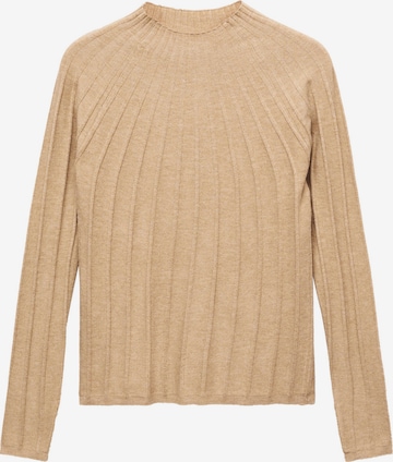 MANGO Sweater 'FLURRY' in Brown: front