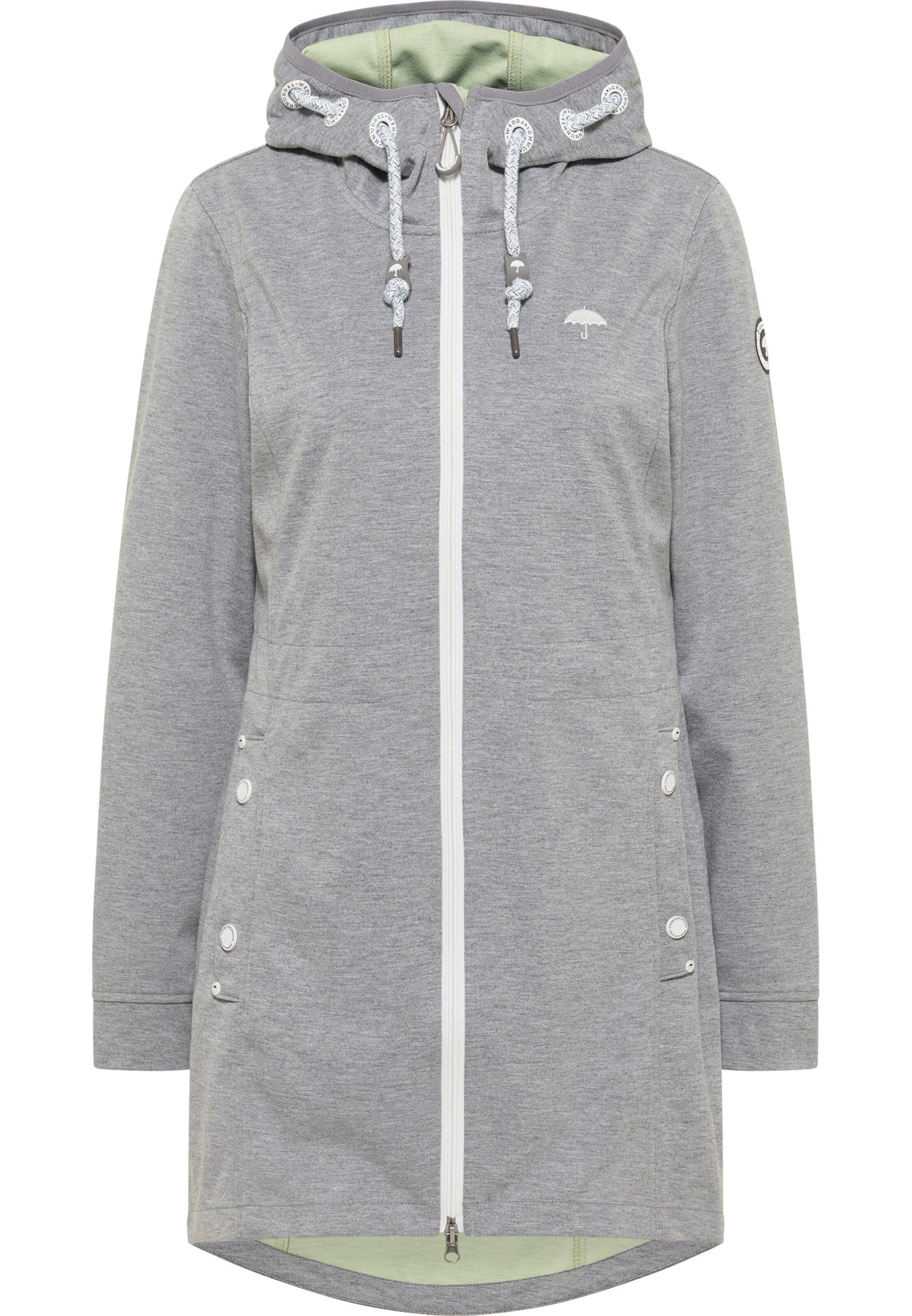 Drymaster Raincoat in Grey: front