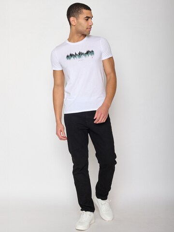 GREENBOMB Shirt 'Nature Forest Run' in Wit