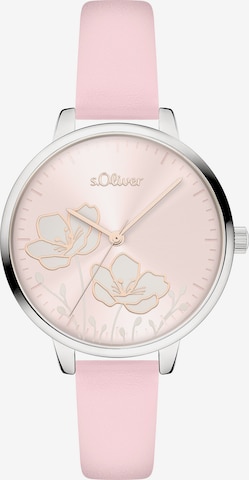 s.Oliver Analoguhr in Pink: Vorderseite
