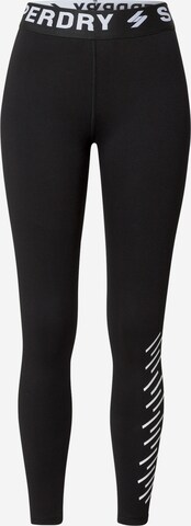 Superdry Leggings i svart: framsida