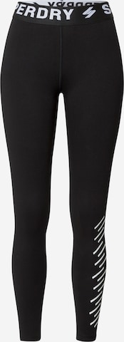 Superdry Leggingsit värissä musta: edessä