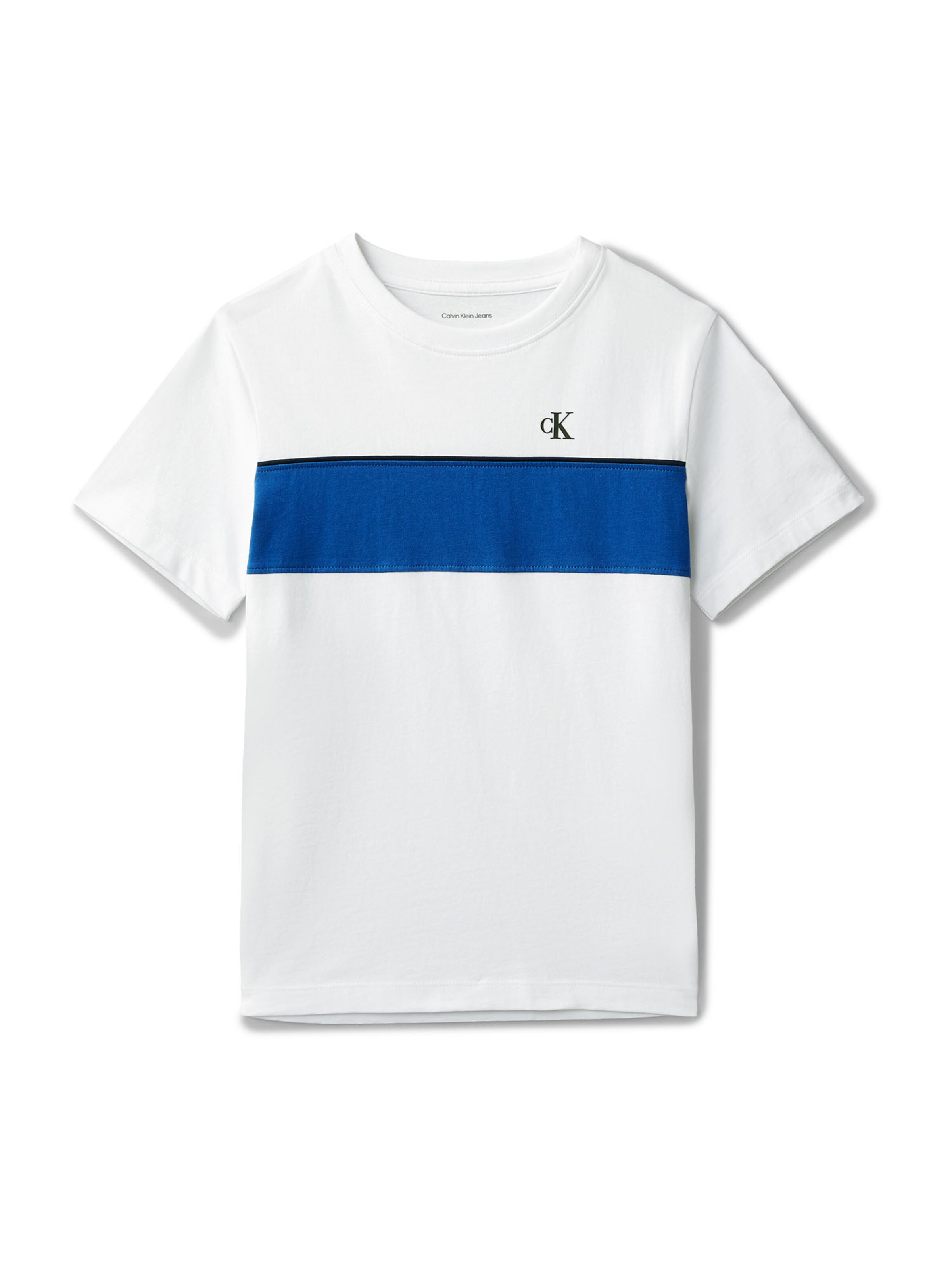 Calvin Klein Jeans Majica | bela barva: sprednja stran