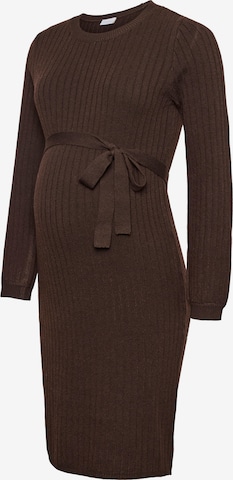 Robe 'MLRITA' MAMALICIOUS en marron : devant
