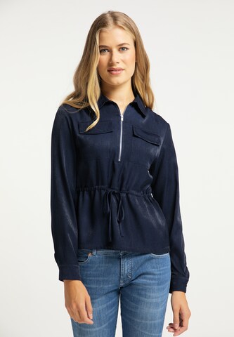 usha BLUE LABEL Blouse in Blauw: voorkant