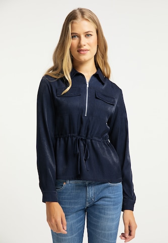 usha BLUE LABEL Blouse in Blauw: voorkant