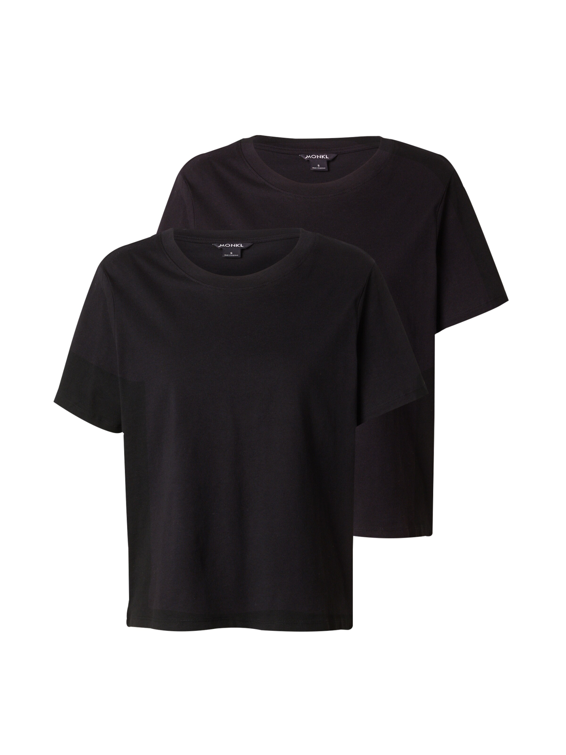 Monki Μπλουζάκι σε μαύρο: μπροστά