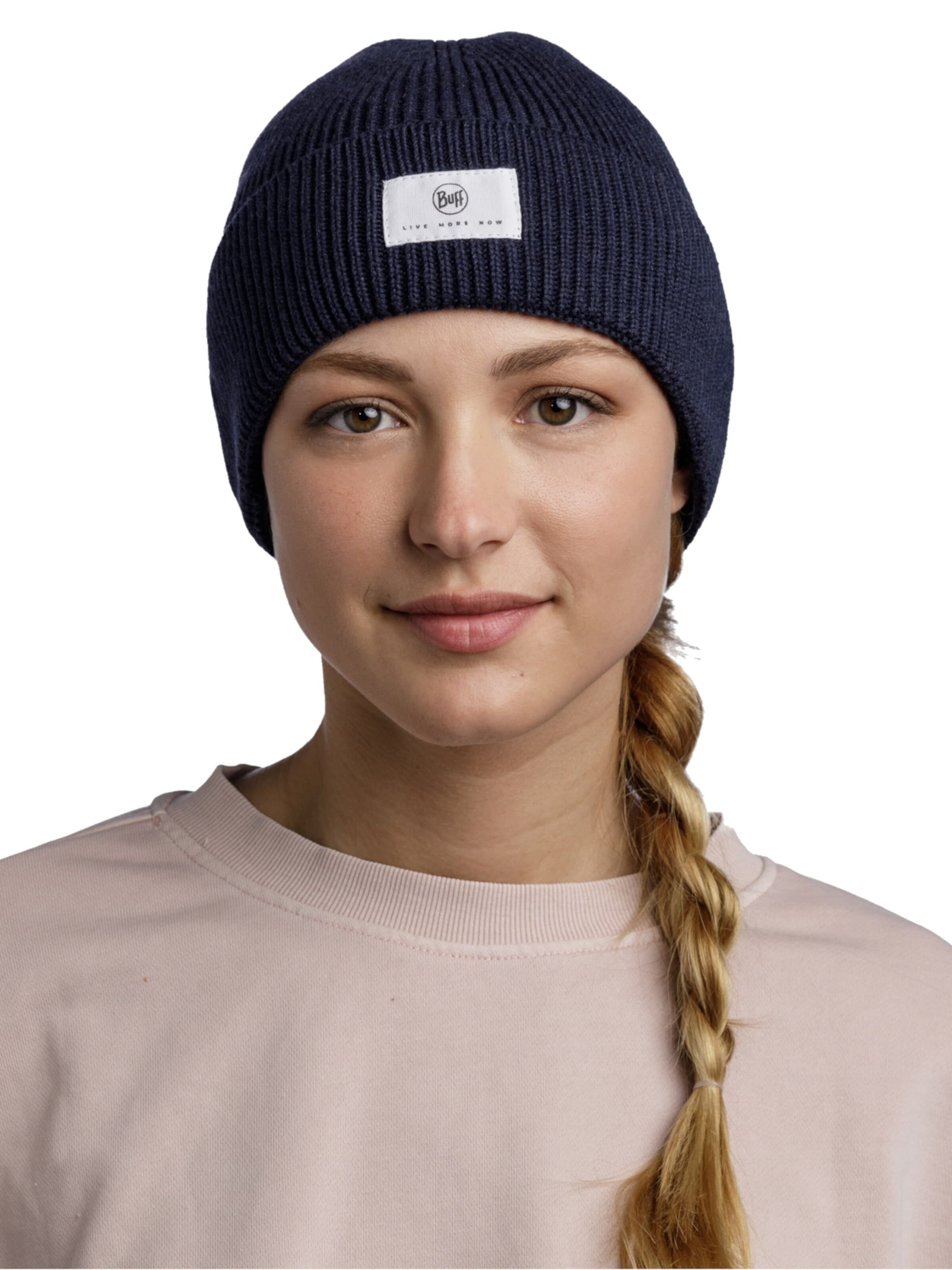Bonnet 'Buff Knitted Hat Beanie' BUFF en bleu : devant