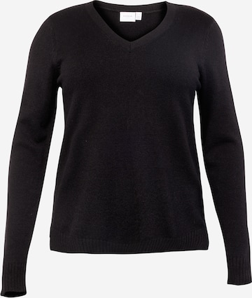 Vila Curve Sweater in Black: front