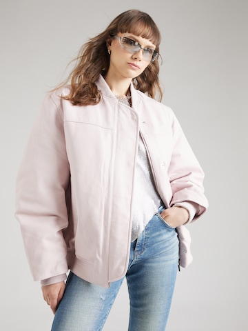 REMAIN Демисезонная куртка в Ярко-розовый: спереди
