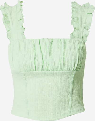 Gina Tricot Top 'Pella' | pastelno zelena barva, Prikaz izdelka