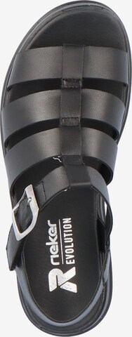 Rieker EVOLUTION Strap Sandals in Black