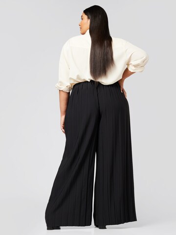 Wide leg Pantaloni 'Lucila' di Guido Maria Kretschmer Curvy in nero: dietro