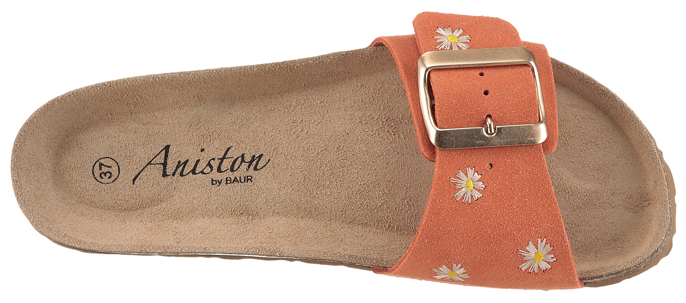 Aniston Mules in Orange