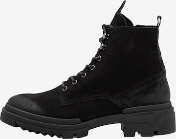Boots stringati 'Qaiza' di STEVE MADDEN in nero: frontale