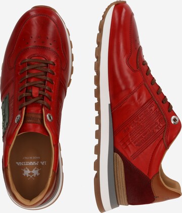 La Martina - Zapatillas deportivas bajas 'TODI' en rojo