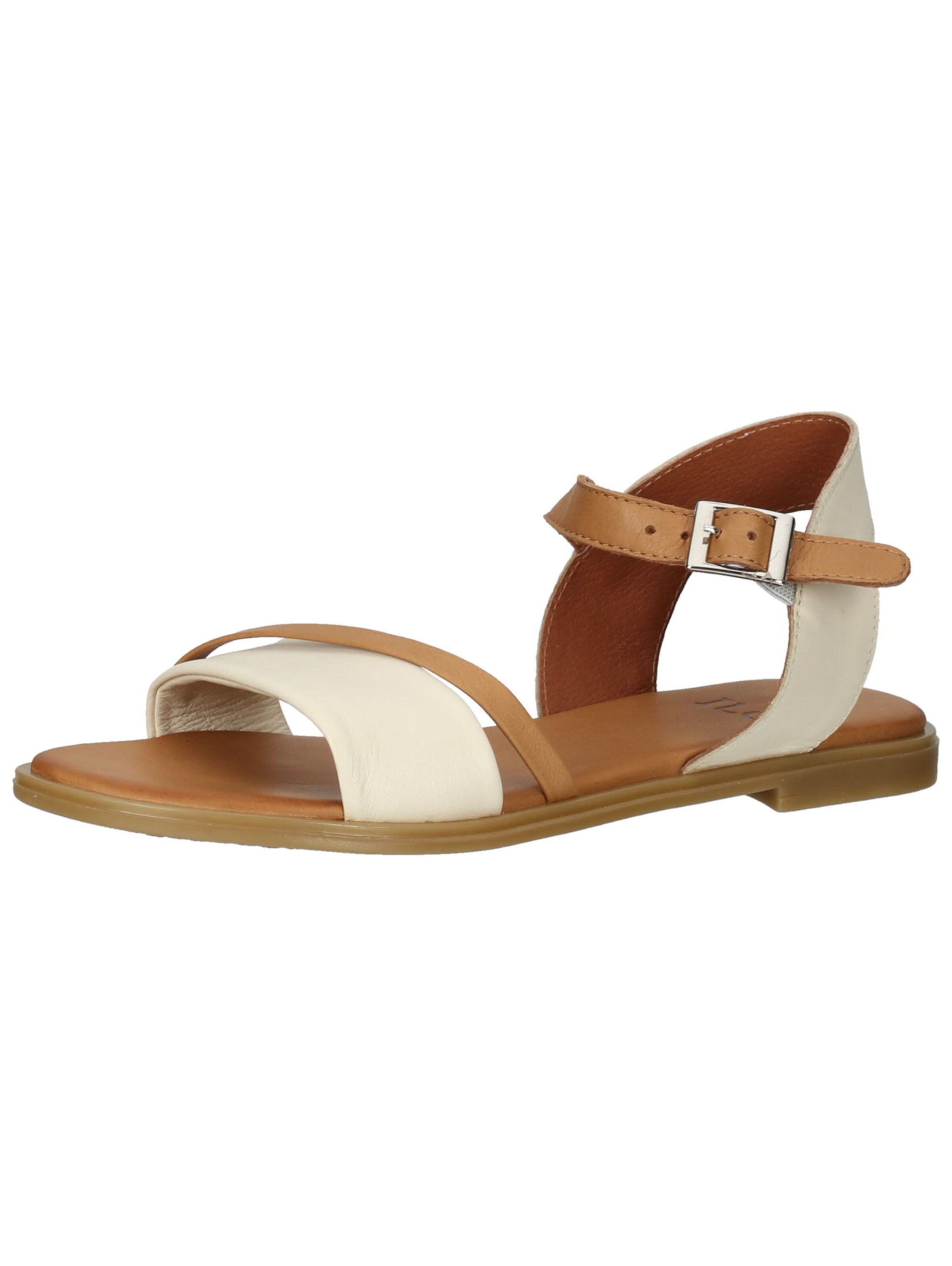 Sandales à lanières ILC en beige : devant