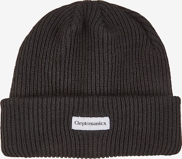 Cleptomanicx Beanie 'Shortie 2' in Black: front