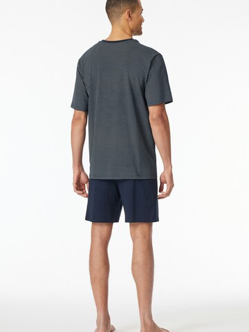 SCHIESSER Pyjama ' Schlafanzug kurz - Comfort Essentials ' in Blau