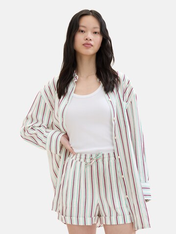 TOM TAILOR DENIM Bluse in Weiß