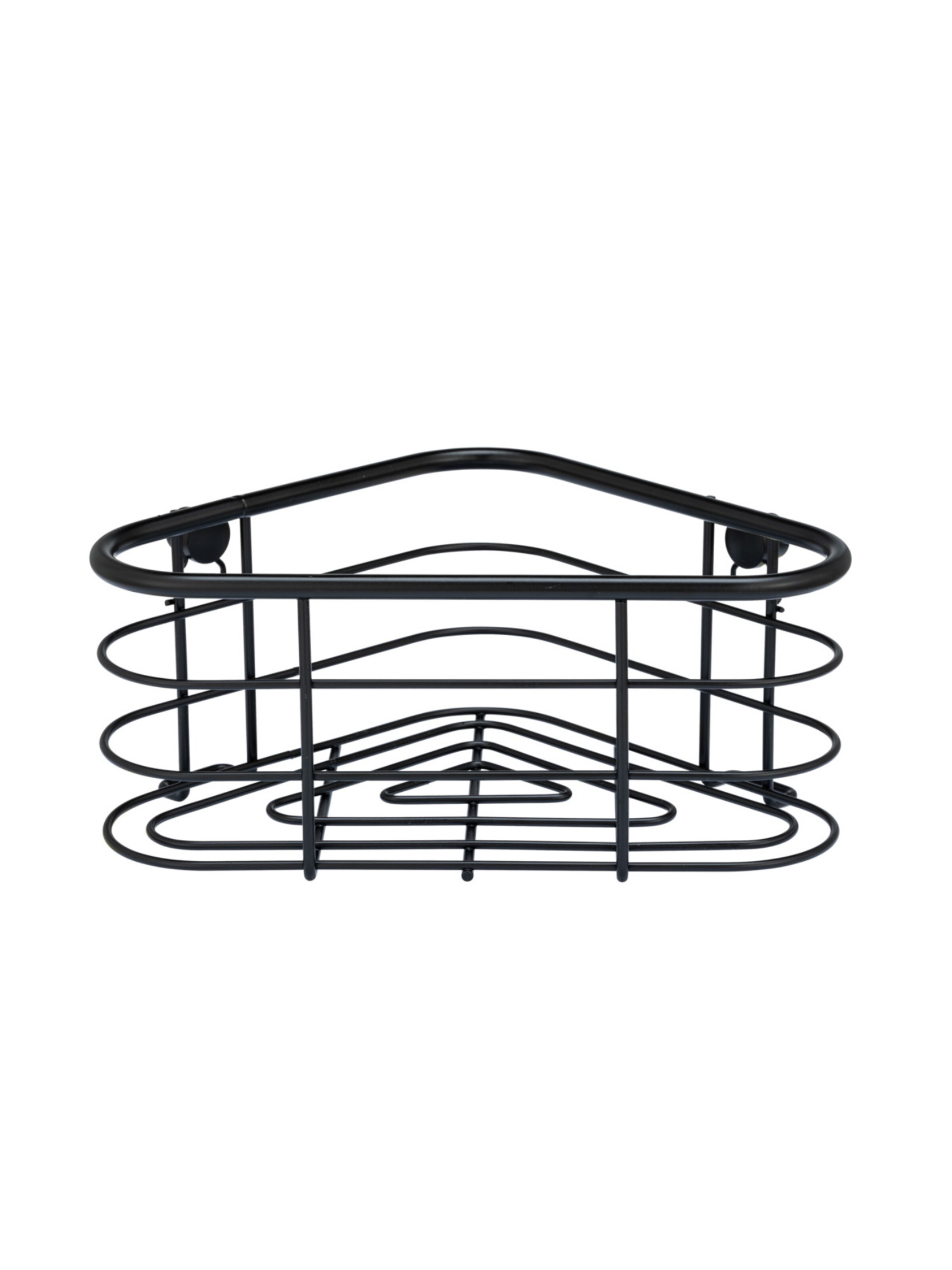 Wenko Eckablage 'Trestina' in Schwarz: Vorderseite