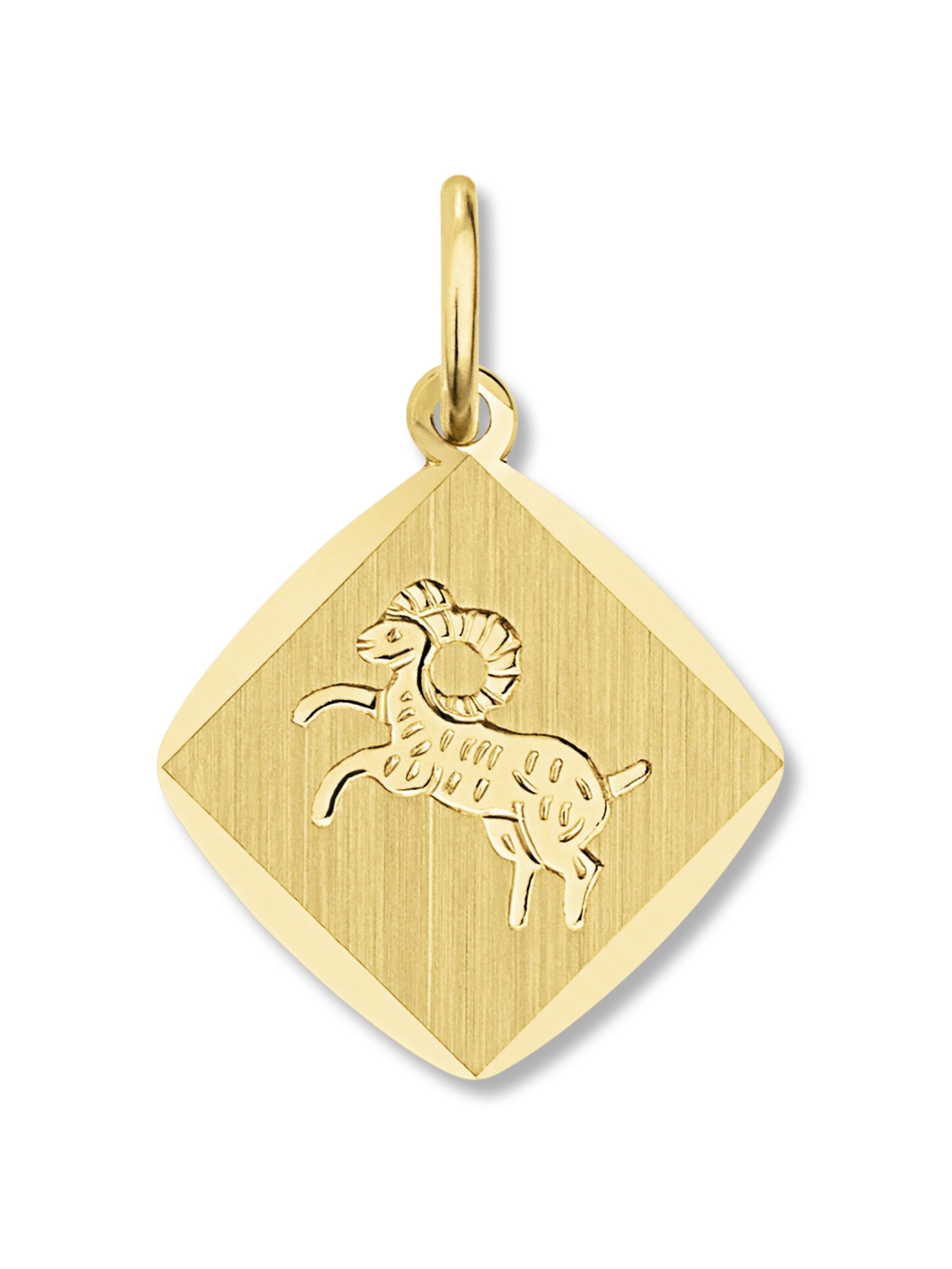 ONE ELEMENT Anhänger 'Widder' in Gold: Vorderseite