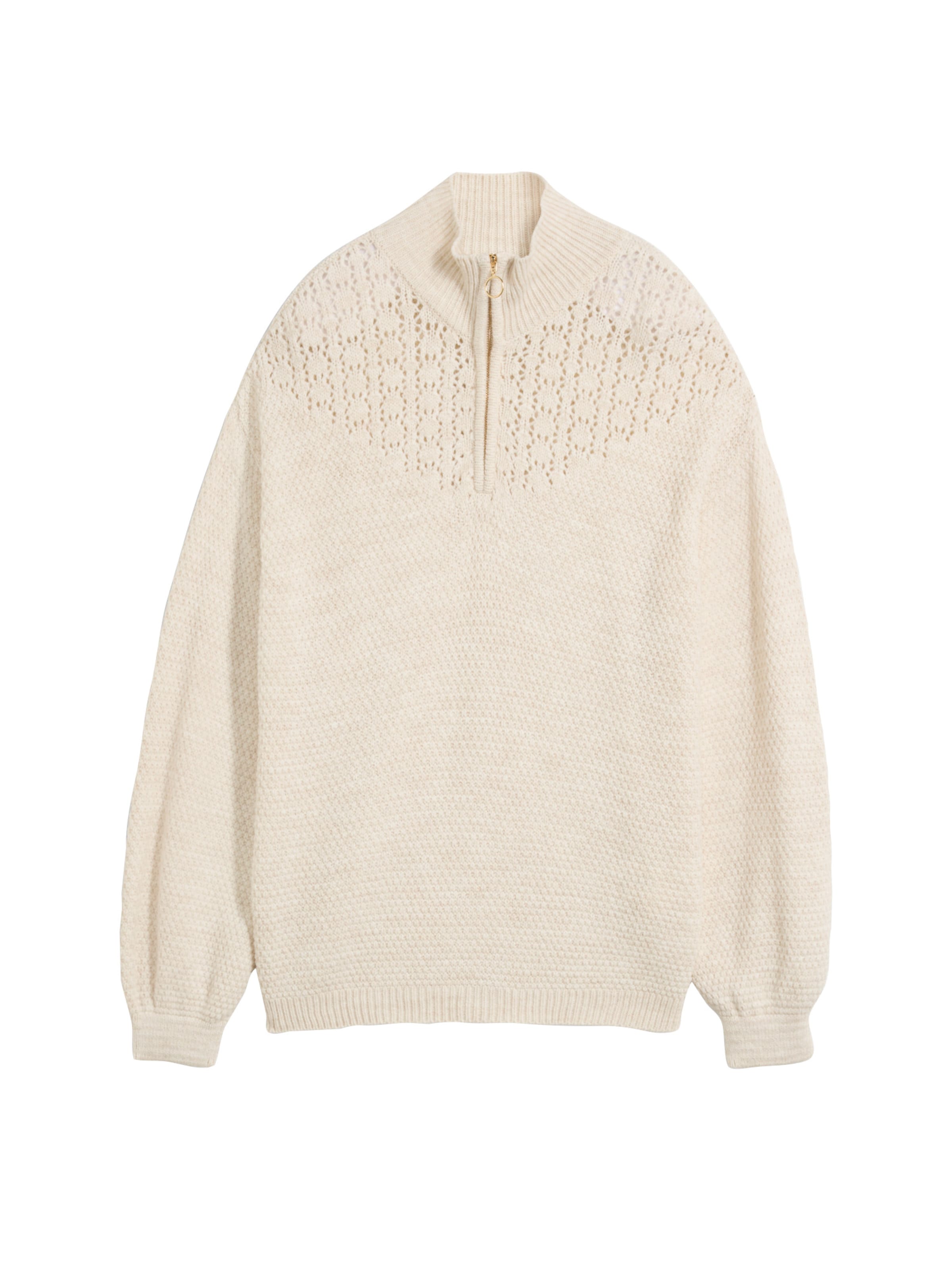 bonprix Pullover in Beige: Vorderseite