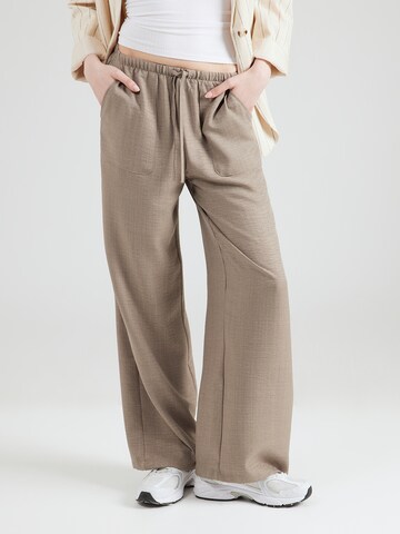 VERO MODA Wide leg Trousers 'VMMELANEY' in Beige: front