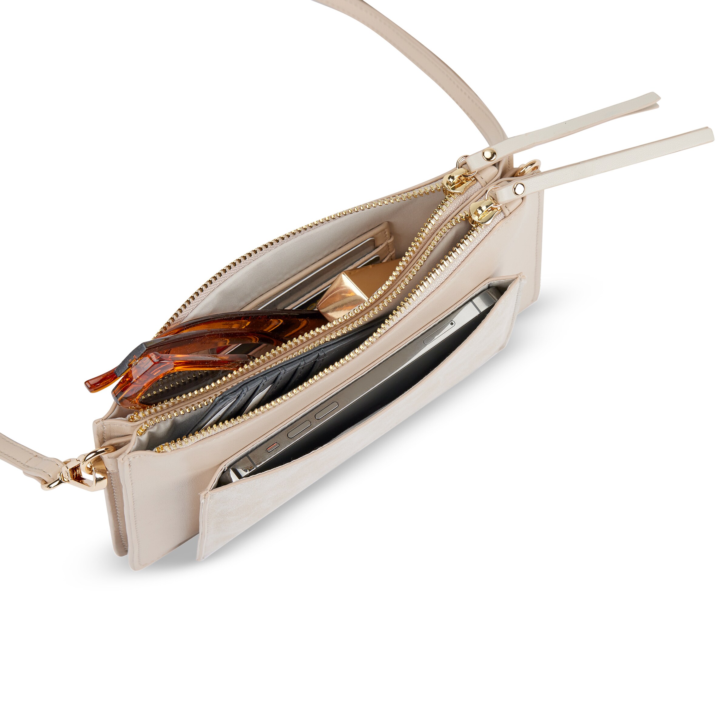 Sac à bandoulière 'Isabelle' Expatrié en beige