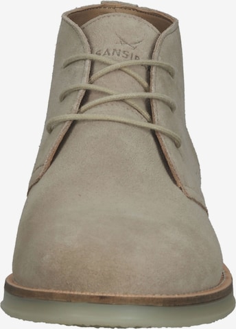SANSIBAR Lace-Up Boots in Beige