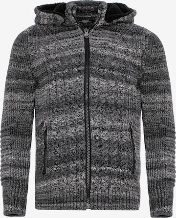 Redbridge Knit Cardigan 'Lewisville' in Grey: front