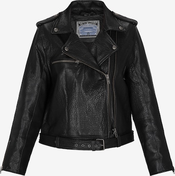 DreiMaster VintagePrijelazna jakna 'Vintage' - crna boja: prednji dio