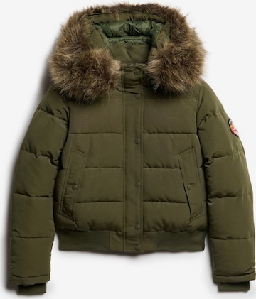 Superdry Winter Jacket 'Everest' in Green: front