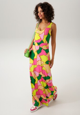 Aniston CASUAL Blusenkleid in Mischfarben