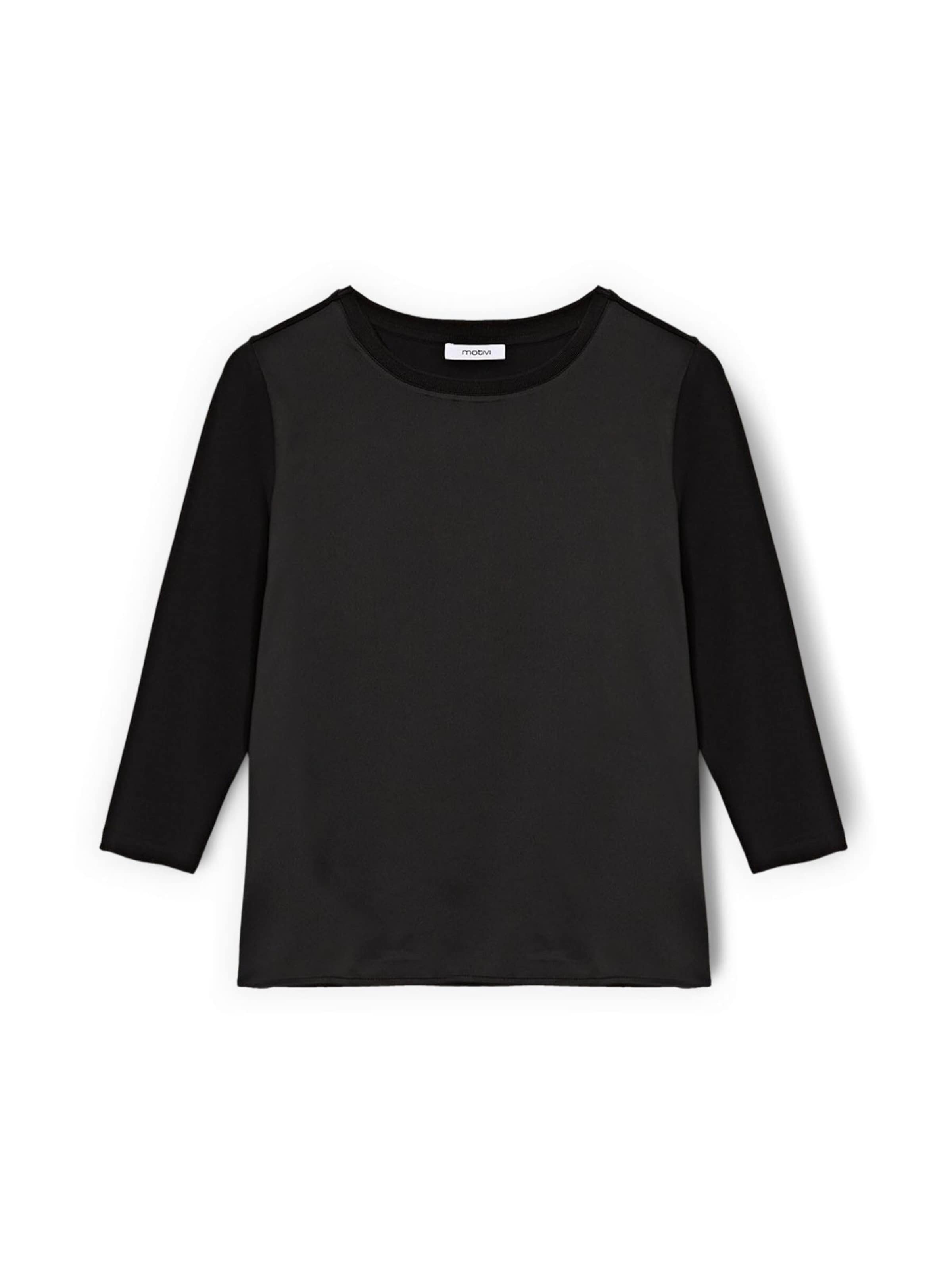MOTIVI Top in Zwart: voorkant