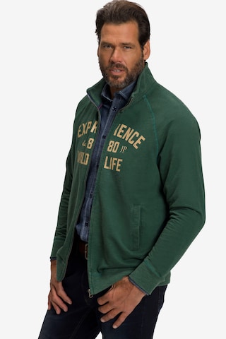 JP1880 Zip-Up Hoodie in Green: front