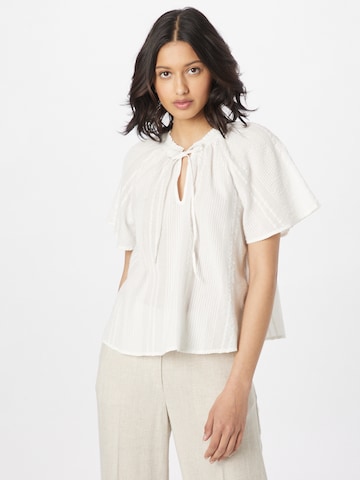 ESPRIT - Blusa en blanco: frente