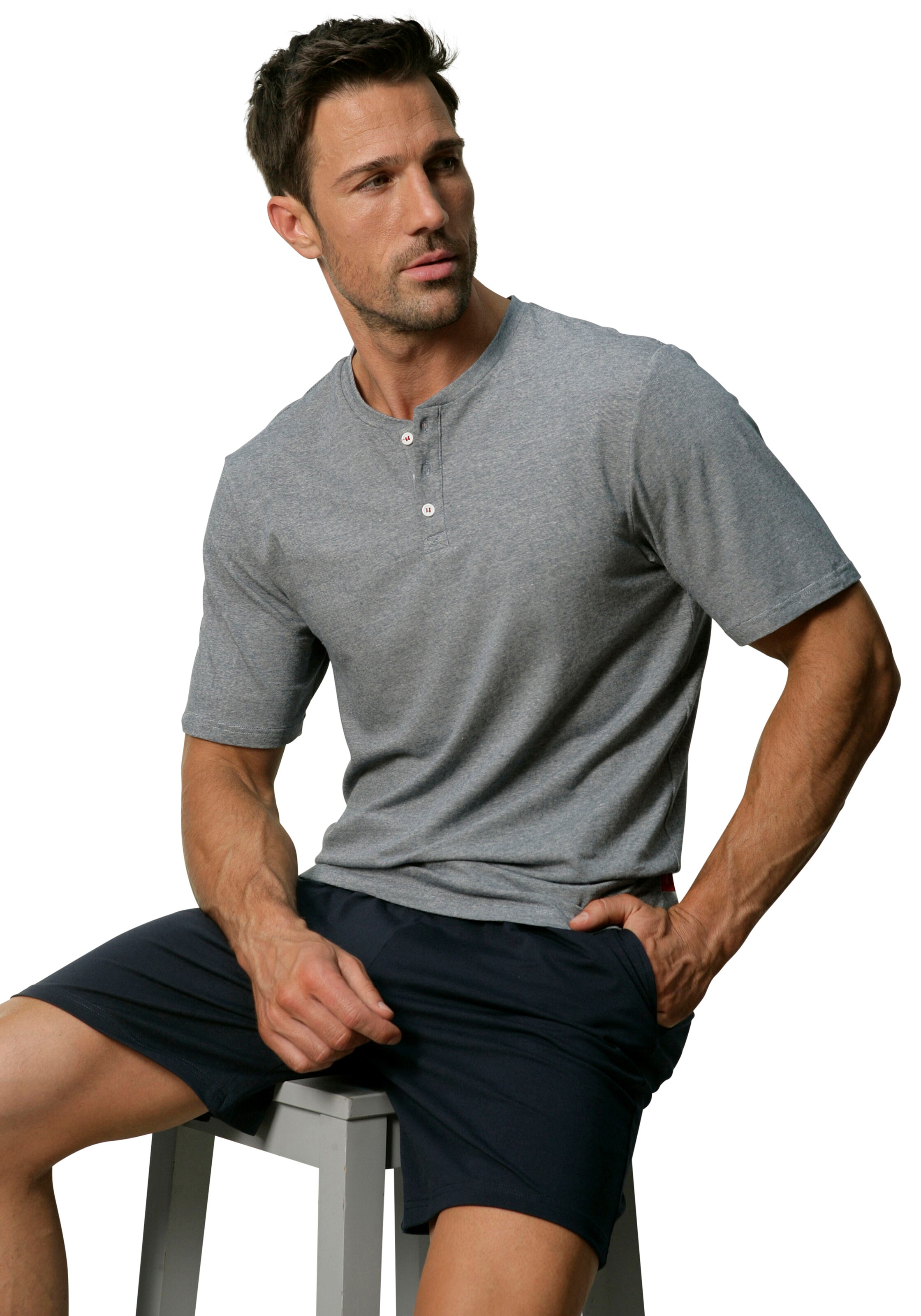 Pyjama court s.Oliver en bleu : devant