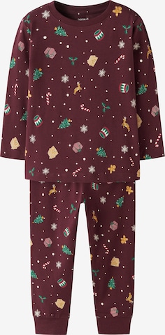 NAME IT Pajamas 'NMNVISMAS' in Red: front