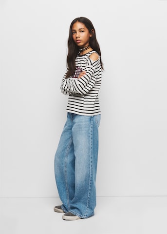 Wide Leg Jean MANGO KIDS en bleu