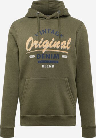 BLEND Sweatshirt in Green: front