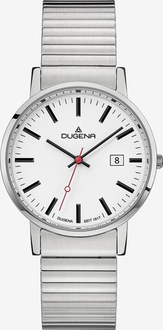 DUGENA Analog Watch in Silver: front