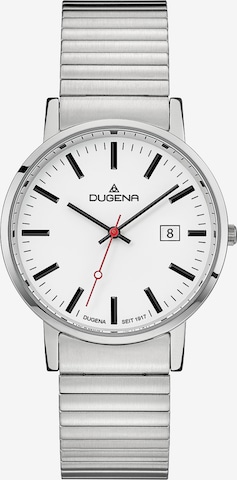 DUGENA Analog Watch in Silver: front